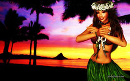 Hula Dancer Widescreen Wallpaper