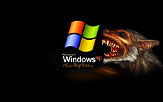 Windows XP Widescreen Toxic Wolf Wallpaper